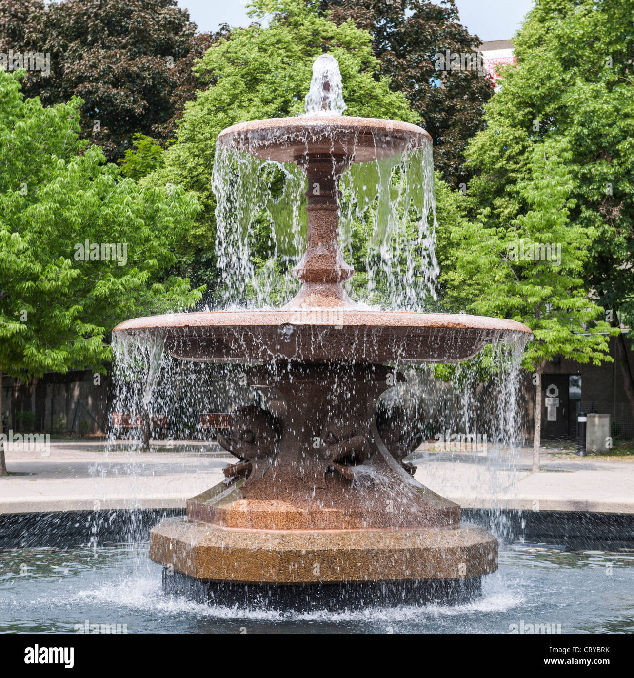 Fountain, Confederation Park, Ottawa Stock Photo Alamy