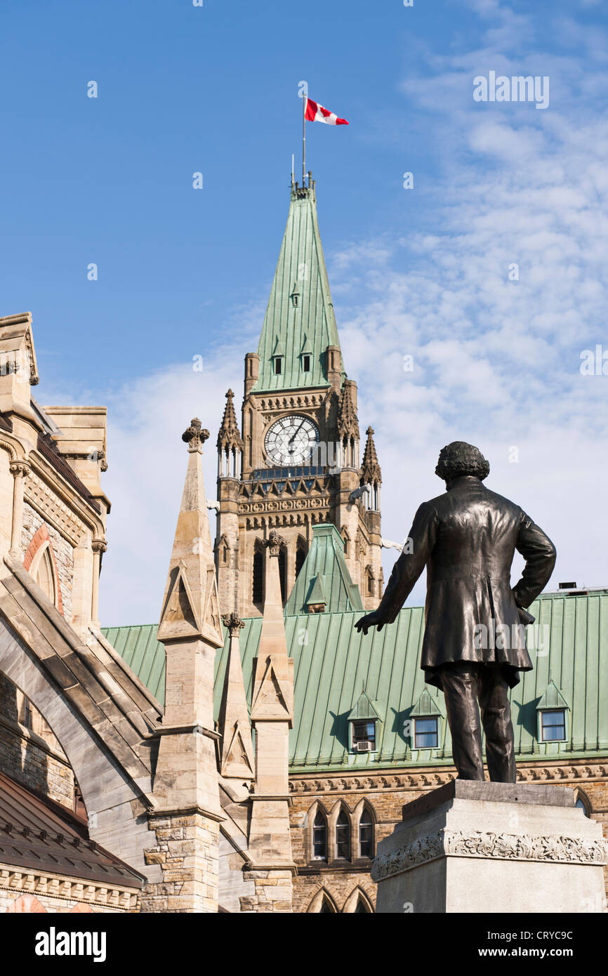 Thomas D'Arcy McGee; statue, Ottawa Stock Photo