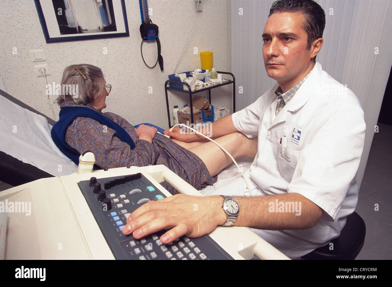 DOPPLER TEST OF A VEIN Stock Photo Alamy