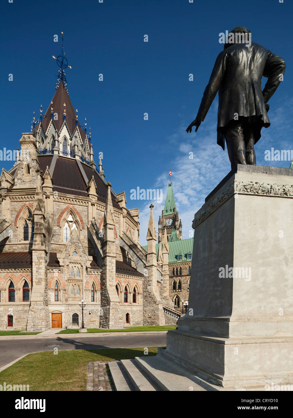 Thomas D'Arcy McGee; statue, Ottawa Stock Photo