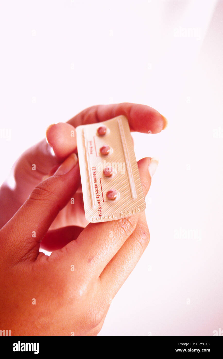 MORNING-AFTER PILL Stock Photo