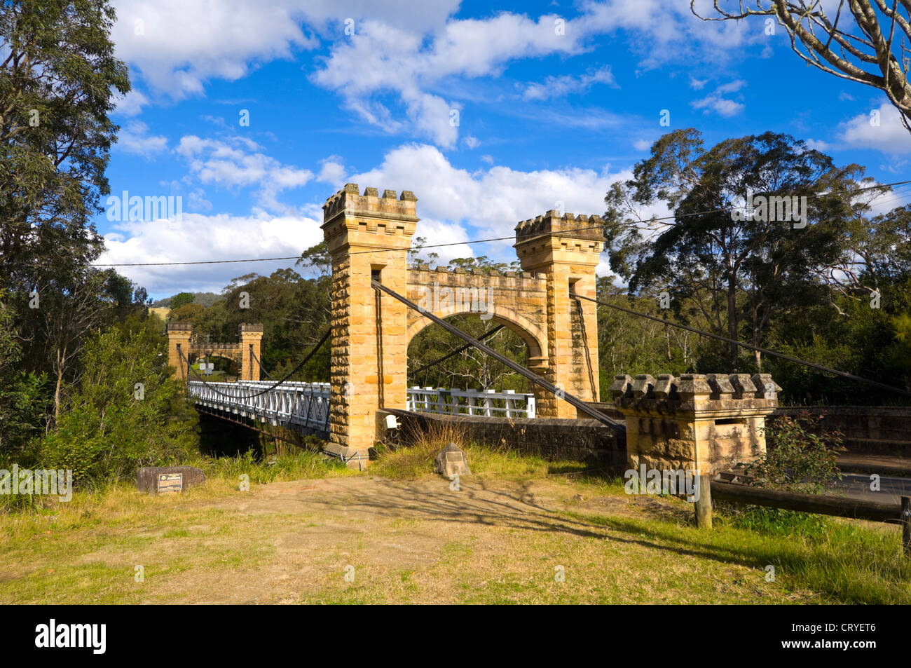 Hampden Bridge, Kangaroo Valley, New South Wales, Australia Stock Photo