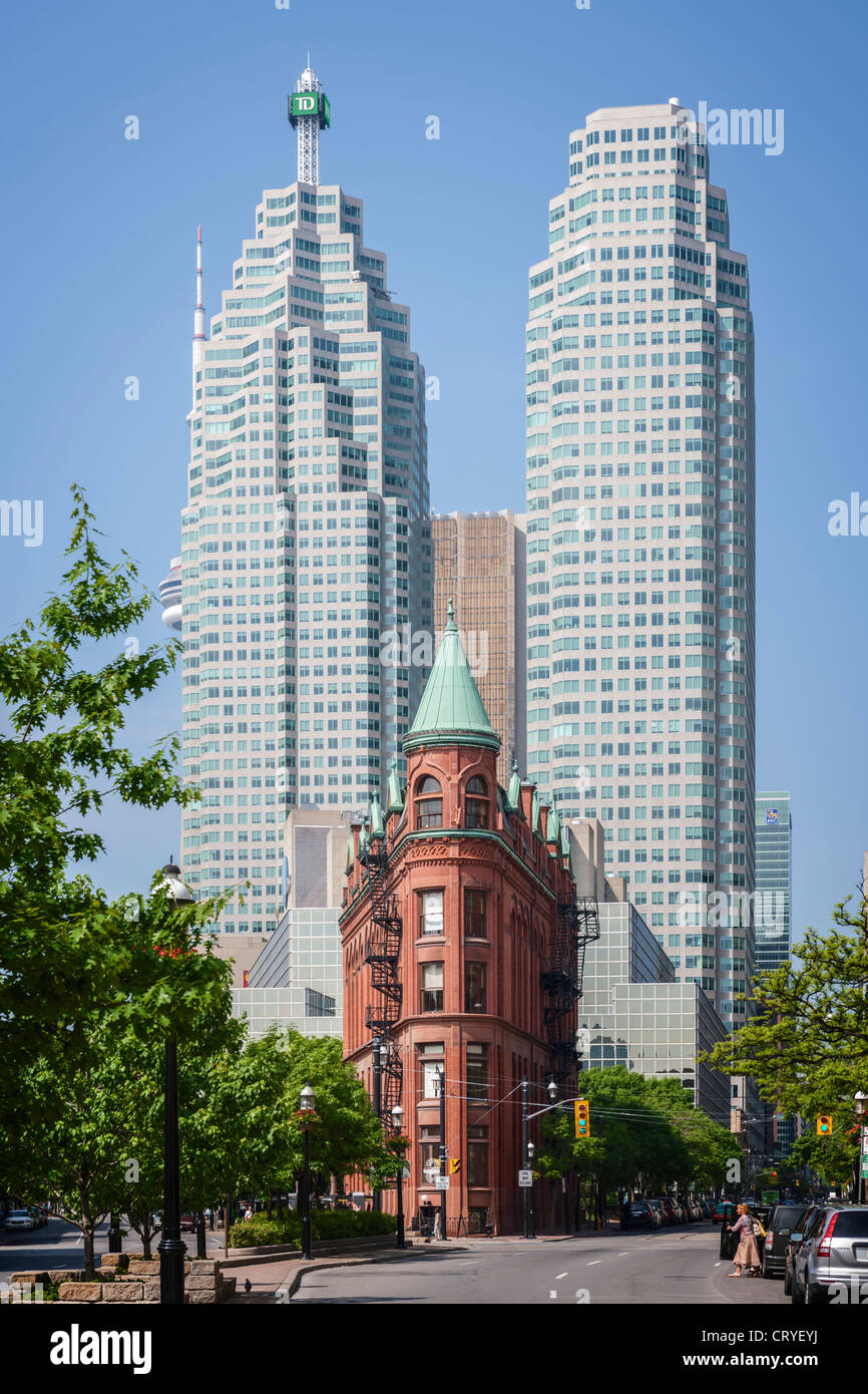 Flatiron Gooderham & Worts building, Toronto Stock Photo