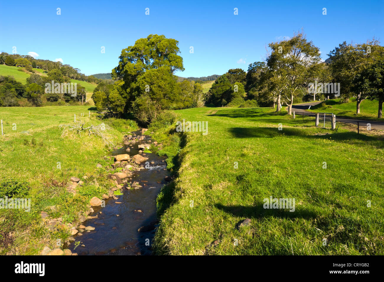 Picturesque Countryside, near Kiama, New South Wales, Australia Stock Photo