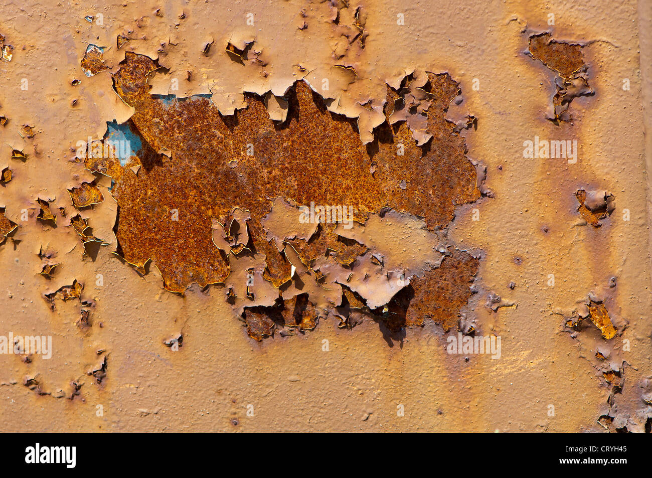 orange, rusty surface - uneven background Stock Photo