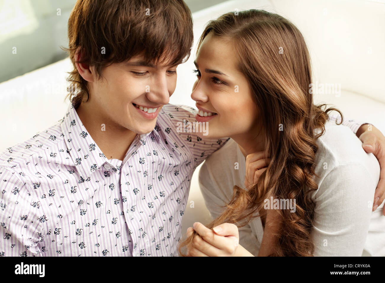 Affectionate couple spending time together Stock Photo - Alamy