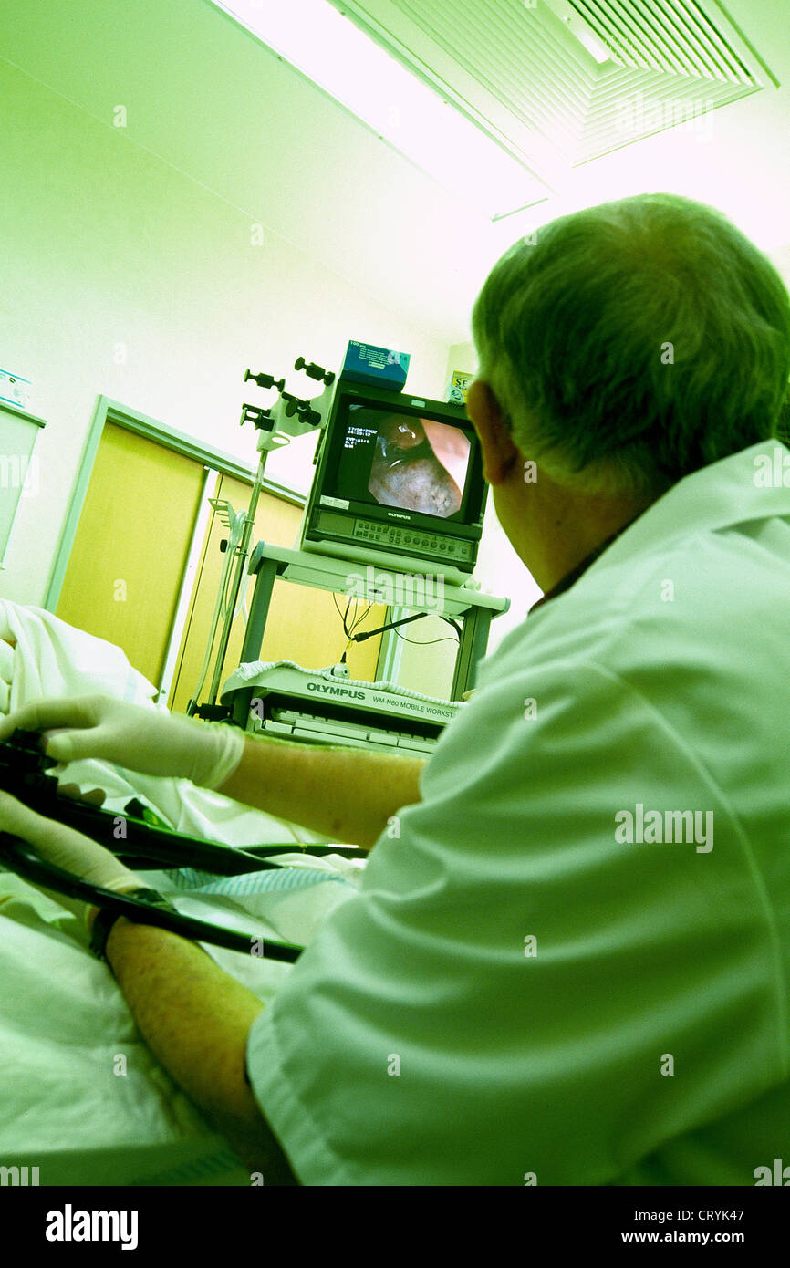 COLON, ENDOSCOPY EXAMINATION Stock Photo Alamy