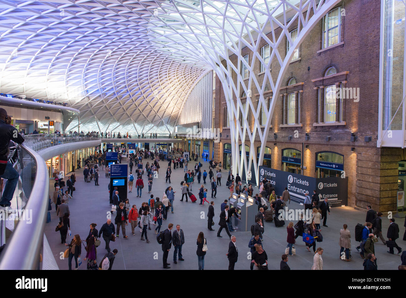 London , Kings Cross Station newly refurbished modernized modernised
