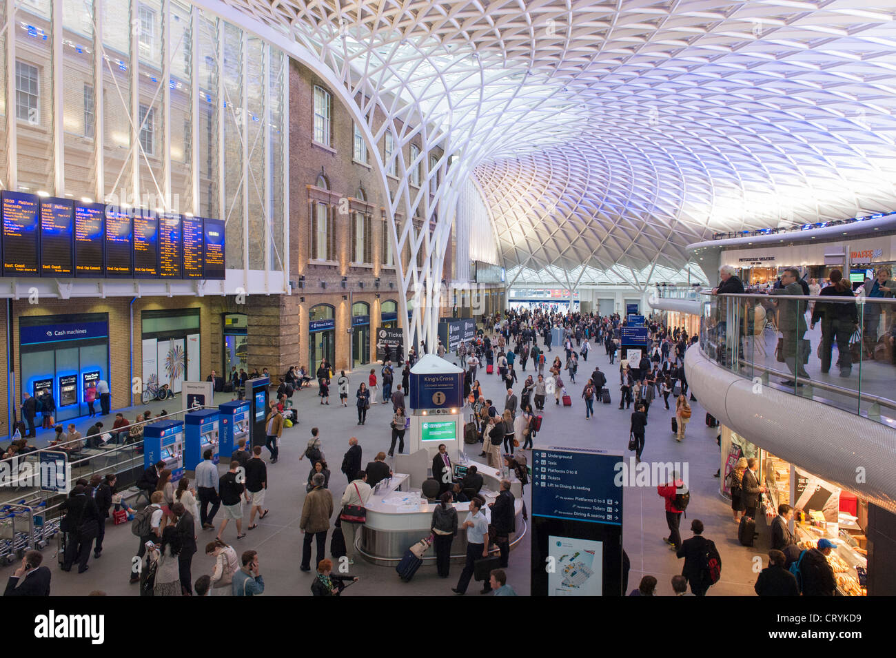 London , Kings Cross Station newly refurbished modernized modernised