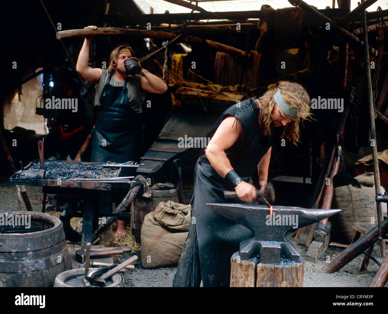 Medieval blacksmith, Wittenberg Stock Photo - Alamy