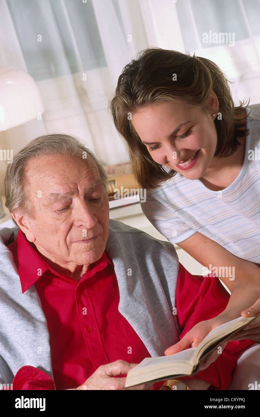 SOCIAL AID FOR ELDERLY PERSON Stock Photo Alamy