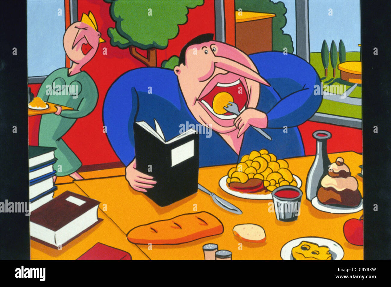 OBESE MAN ILLUSTRATION Stock Photo Alamy obese-man-illustration-stock-photo-alamy