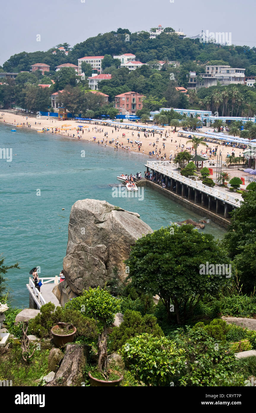 A beach in the island of Gulangyu near Xiamen - Fujian province, China Stock Photo