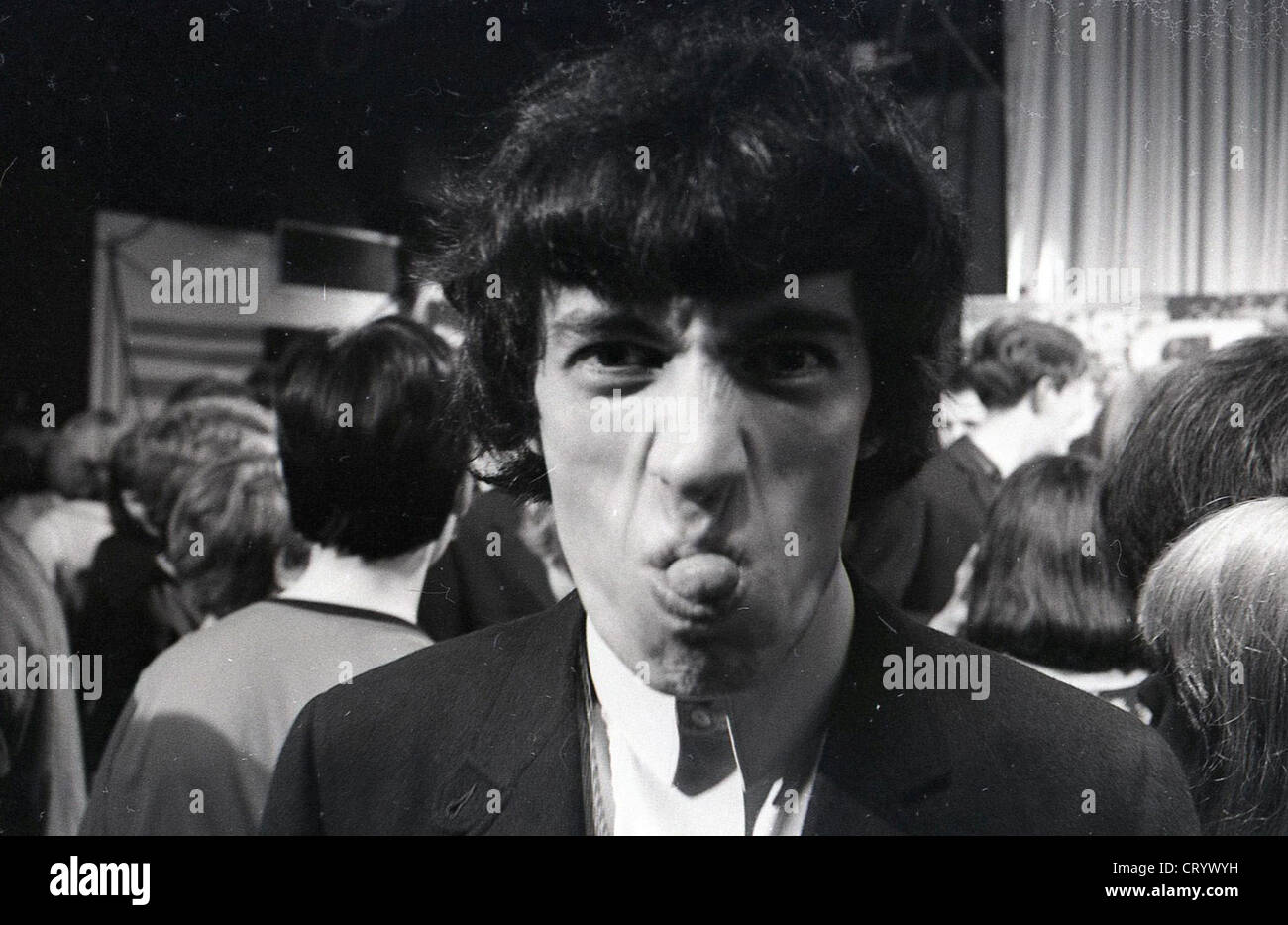 005661 - Bill Wyman of the Rolling Stones on Ready Steady Go on 7th August 1964 Stock Photo