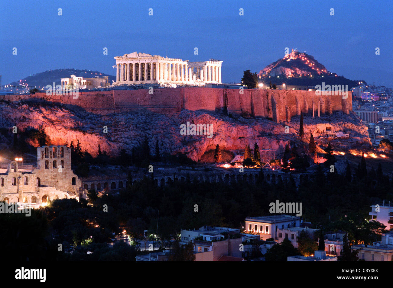 The Acropolis in Athens Stock Photo
