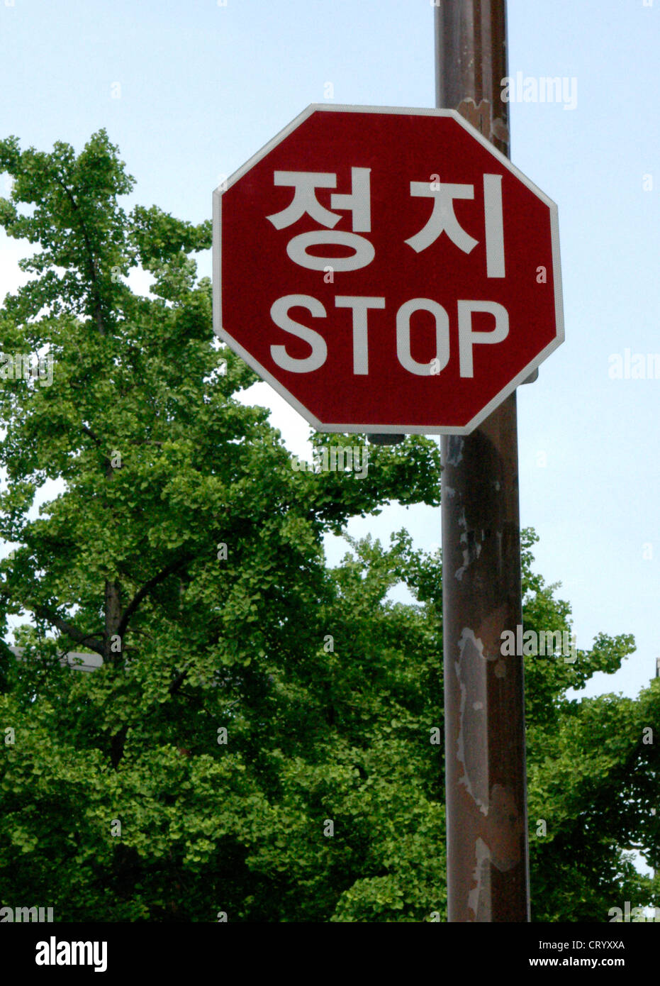 Korea street sign hi-res stock photography and images - Alamy