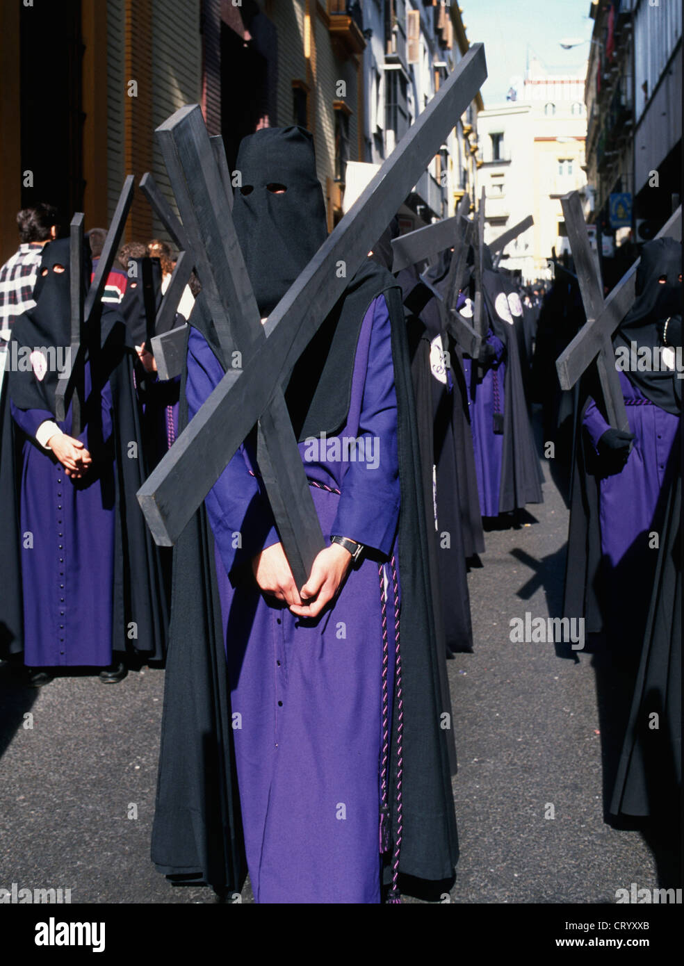 Spain, Andalusia, Sevilla, Semana Santa, procession, Stock Photo