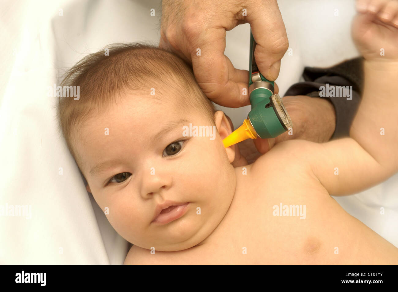 Otoscopic examination baby hires stock photography and images Alamy