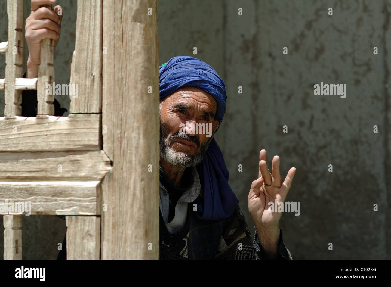 Afghanistan Band-e amir Hazara man Stock Photo