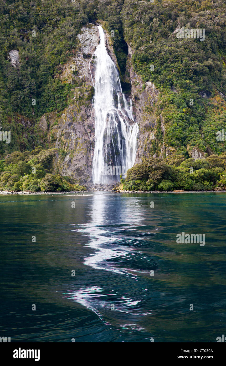 Stirling Falls, Milford Sound, New Zealand 2 Stock Photo