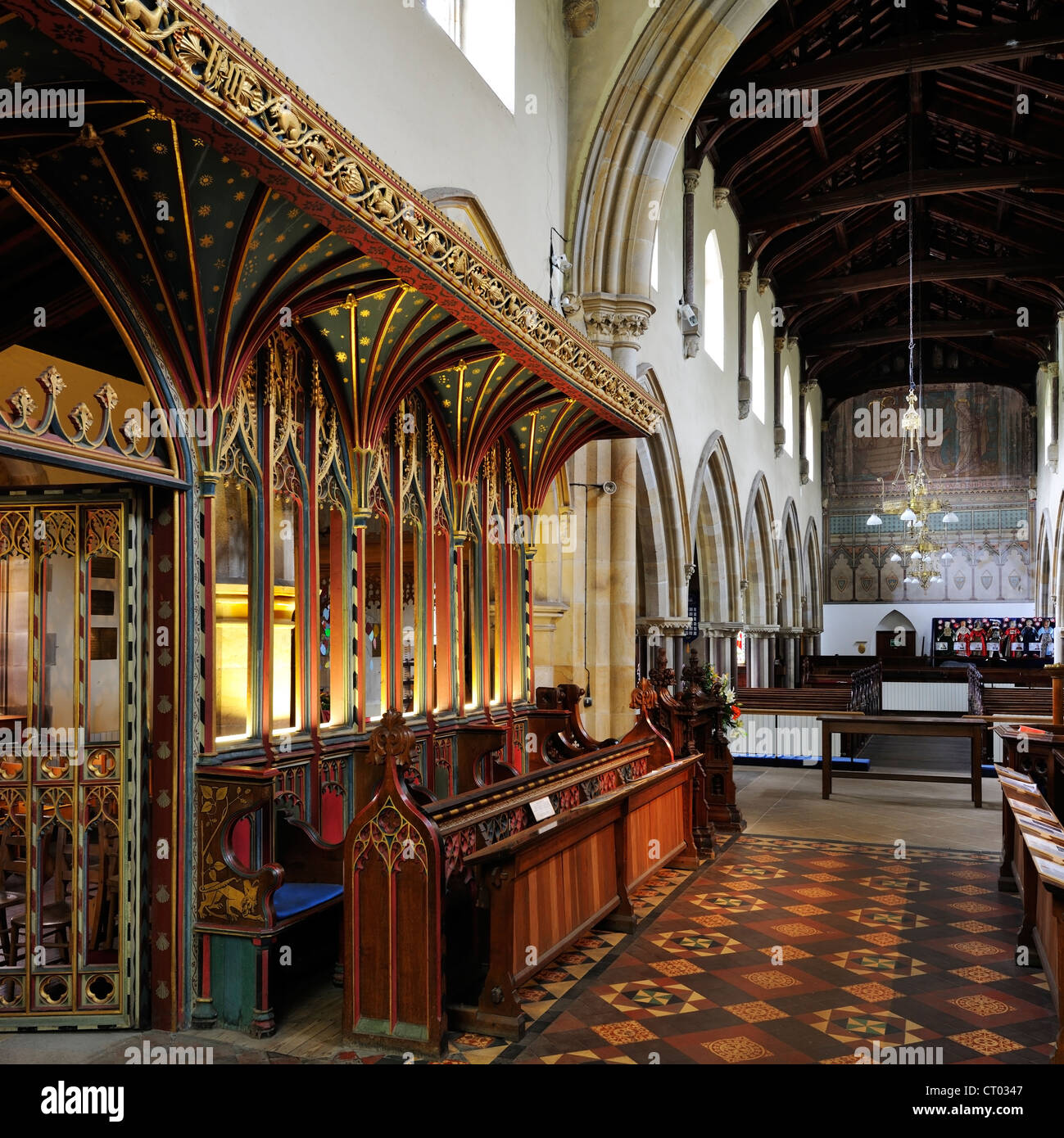 The fifteenth century Rood Screen from Jervaulx Abbey, St Andrew's ...