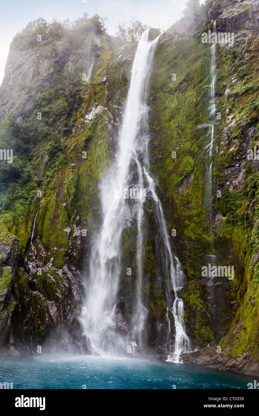Stirling Falls, Milford Sound, New Zealand 4 Stock Photo