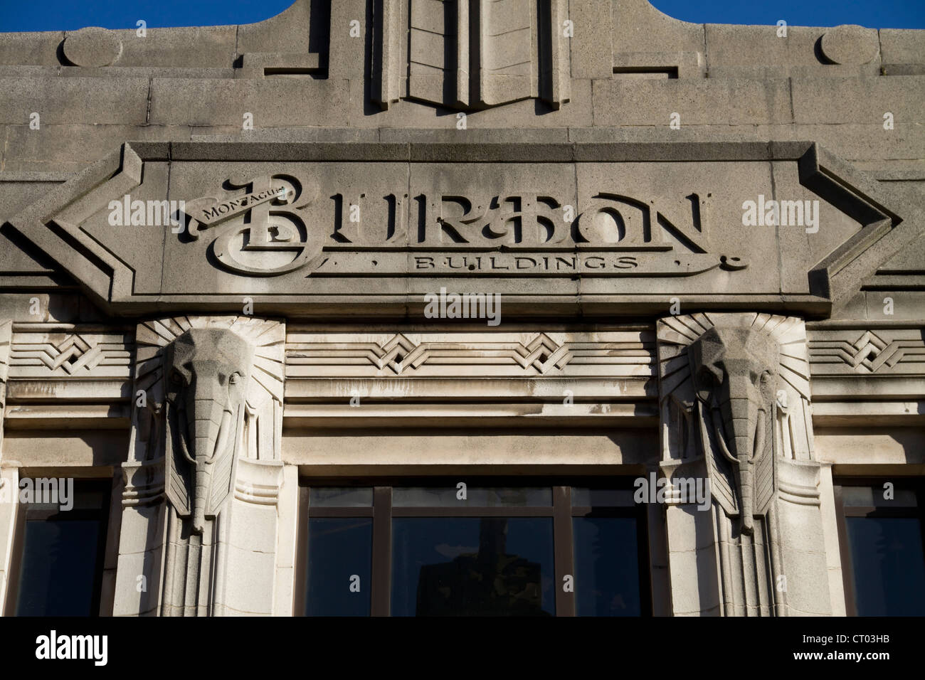 Art deco building in Halifax, West Yorkshire. Once a Montague Burtons