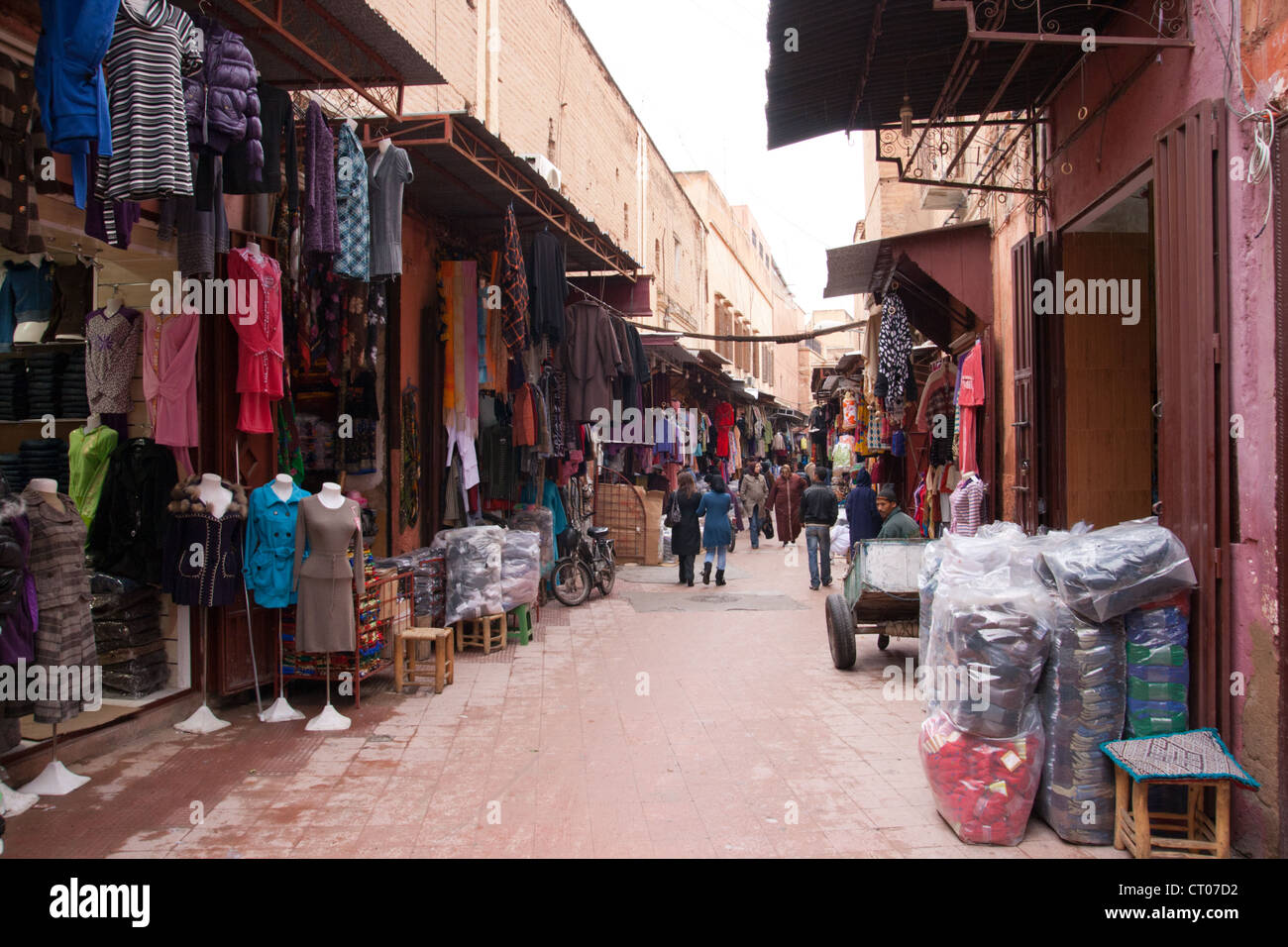 Souks in Marrakesh, Morocco Stock Photo