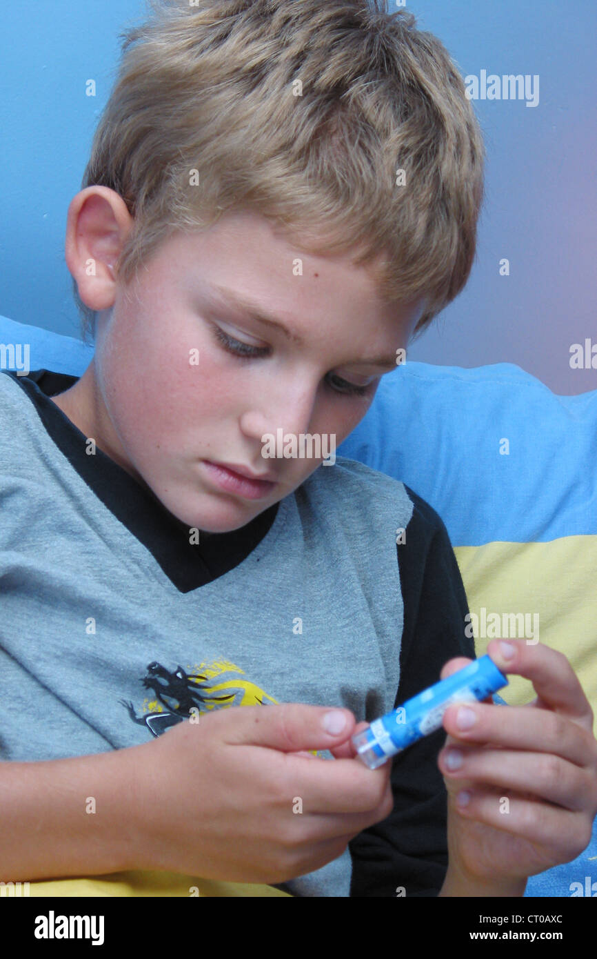 HOMEOPATHY, CHILD Stock Photo