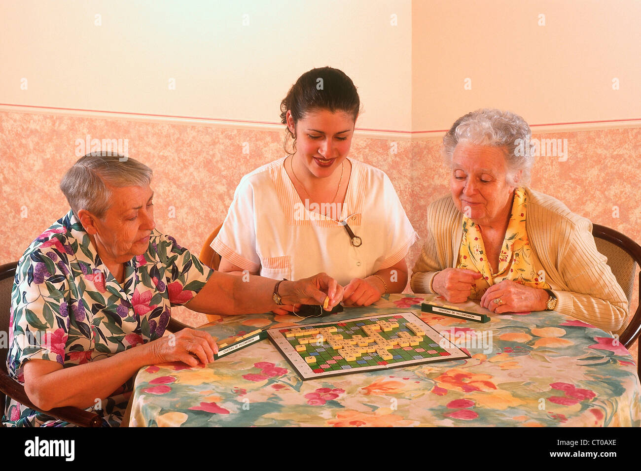 SOCIAL AID FOR ELDERLY PERSON Stock Photo Alamy