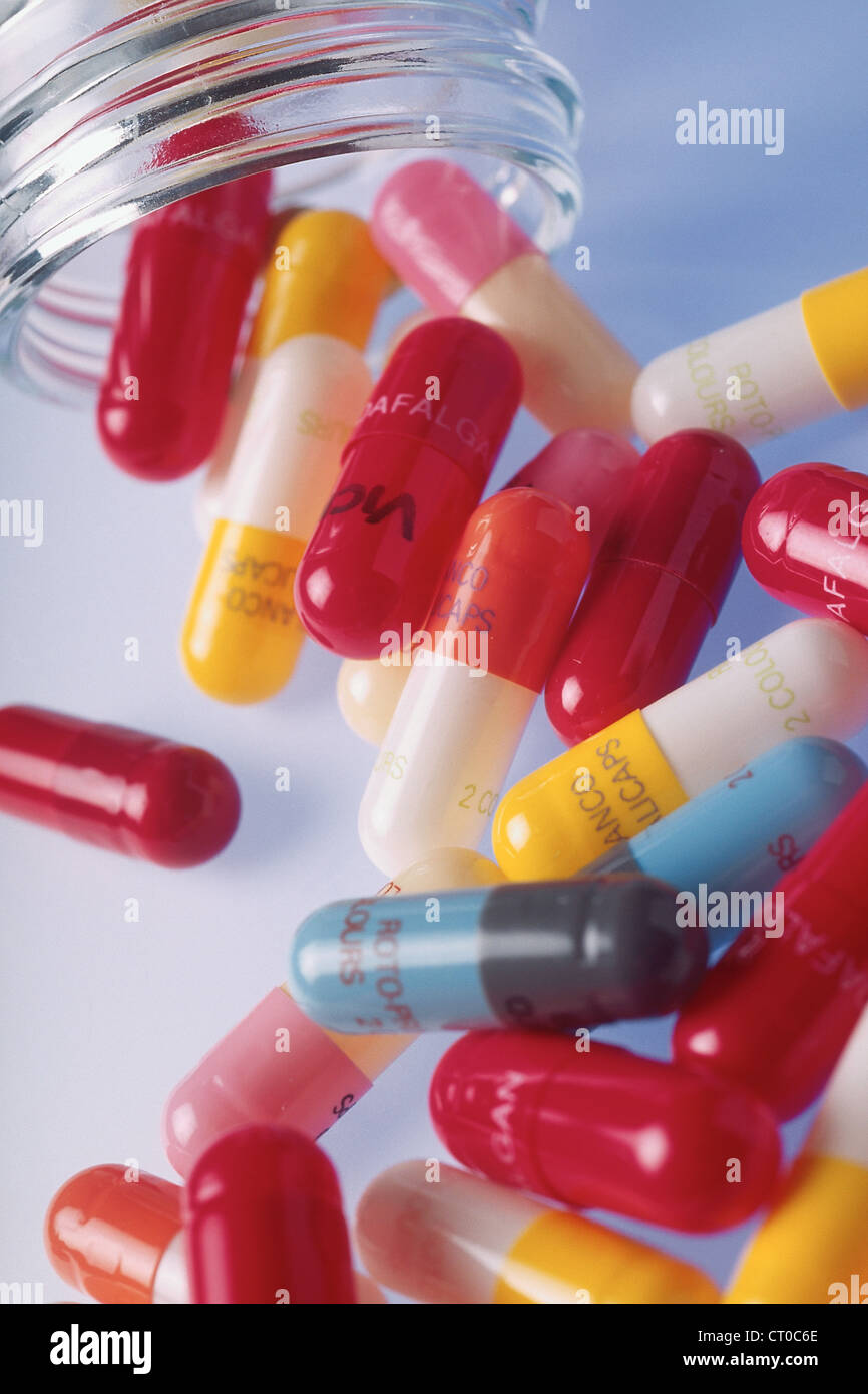 A CAPSULEFORM DRUG Stock Photo Alamy