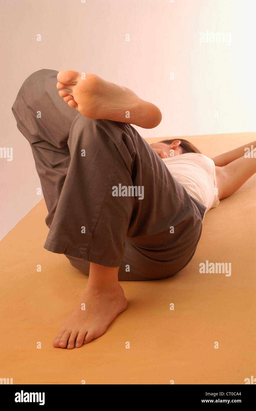 Mature woman tired feet hi-res stock photography and images - Alamy