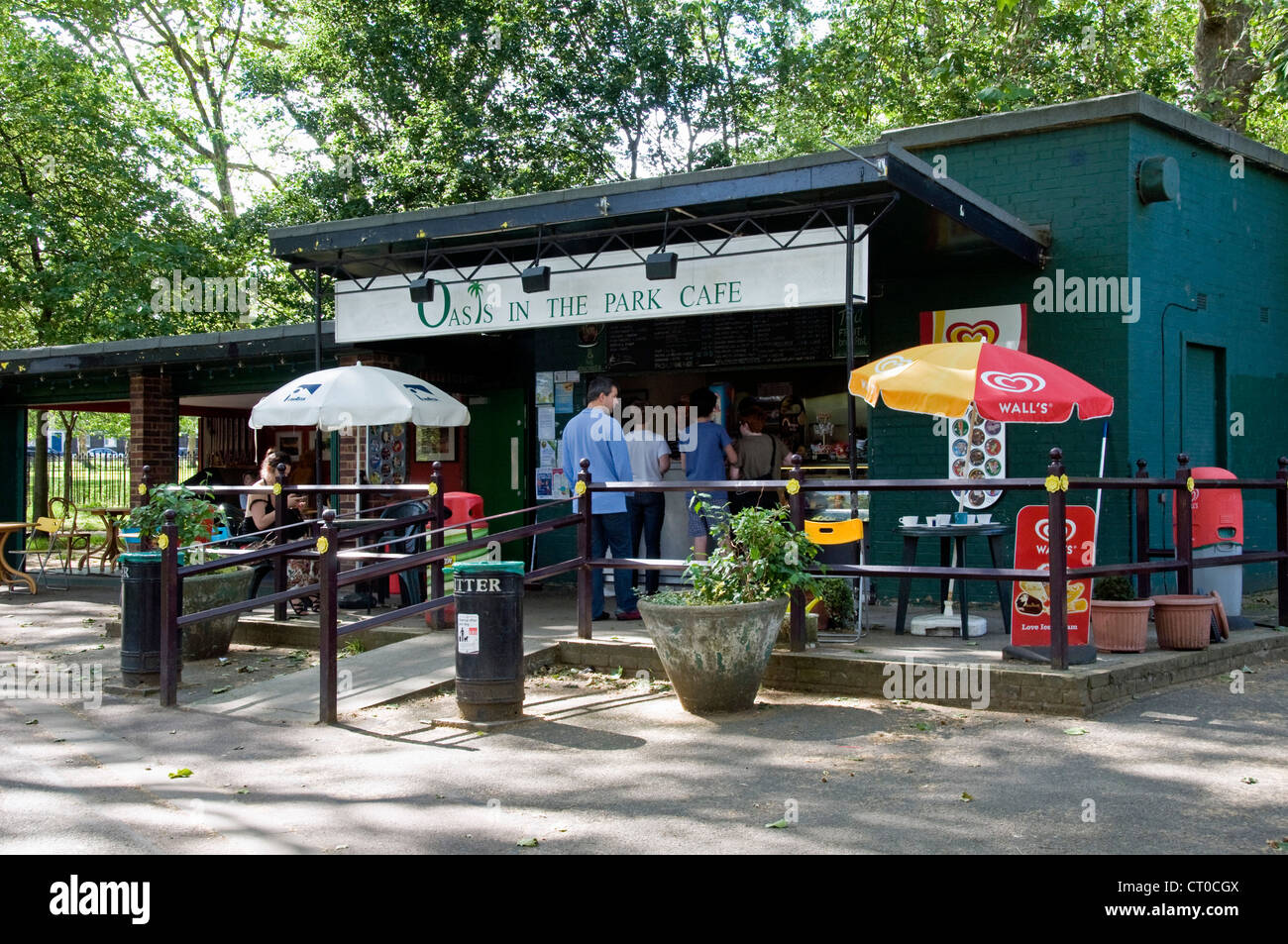 Oasis in the Park Cafe, Highbury Fields, Highbury, London Borough of Islington England UK Stock Photo