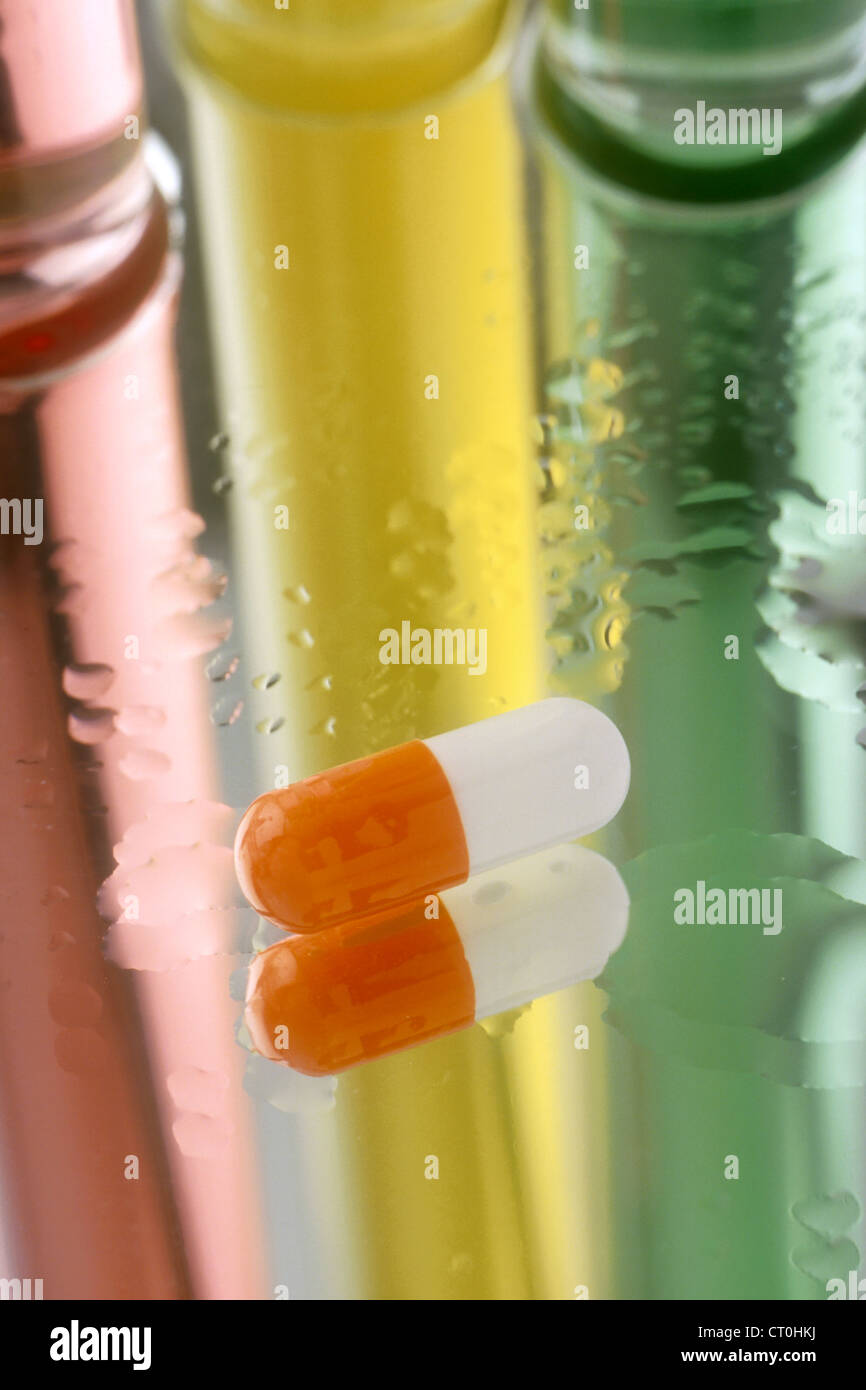 A CAPSULEFORM DRUG Stock Photo Alamy