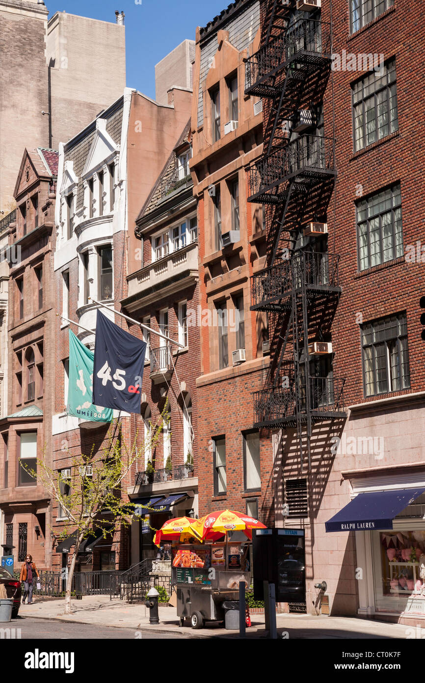 Upper East Side Street Scene, NYC Stock Photo