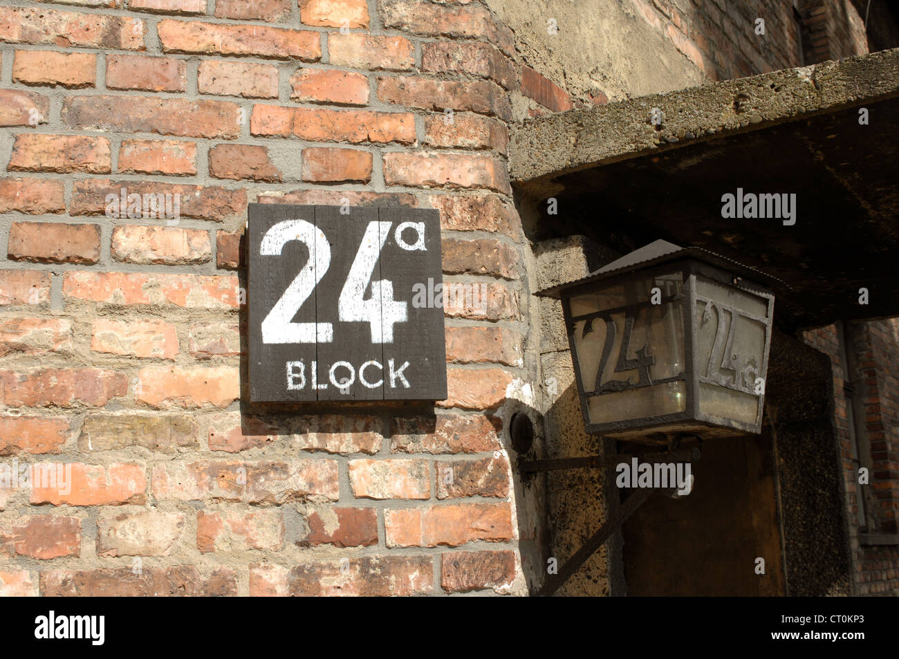 Block 24 Auschwitz I concentration camp Poland Stock Photo ...