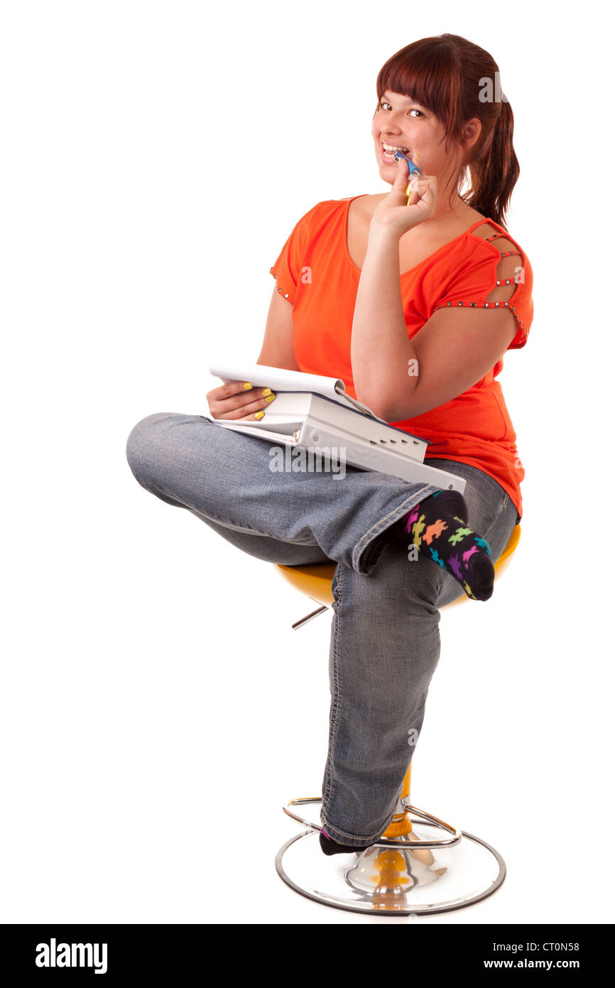 College student with books Stock Photo