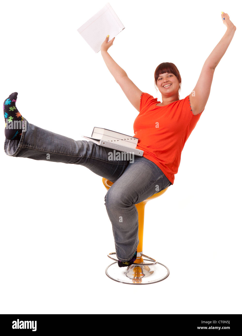Excited student Stock Photo