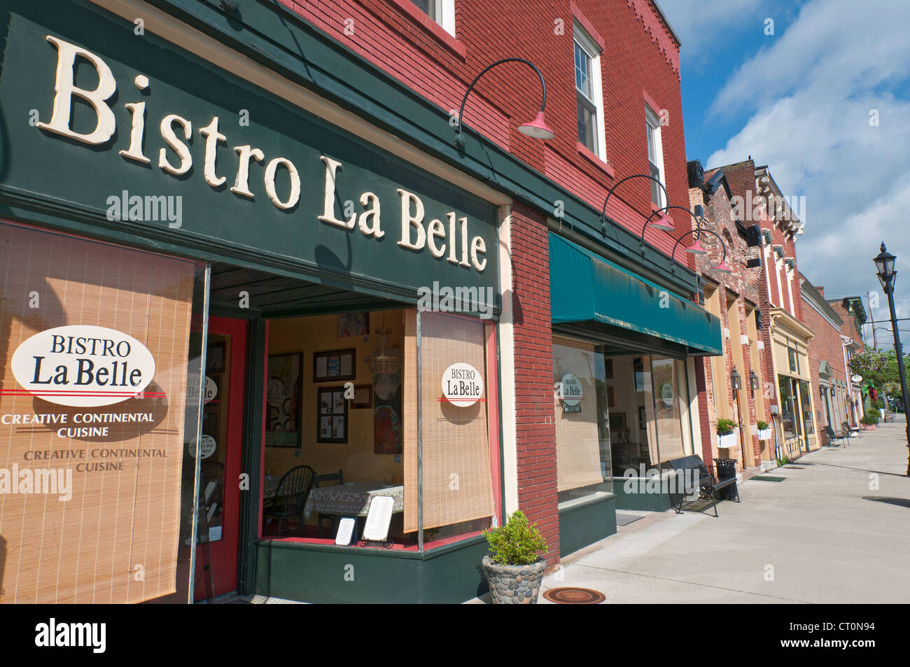 Kentucky, Midway, downtown, restaurants, shops Stock Photo