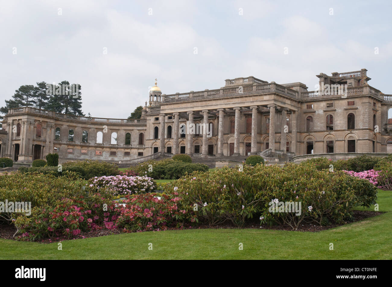 Witley Court, the remains of a once-great country house in Worcestershire, England Stock Photo