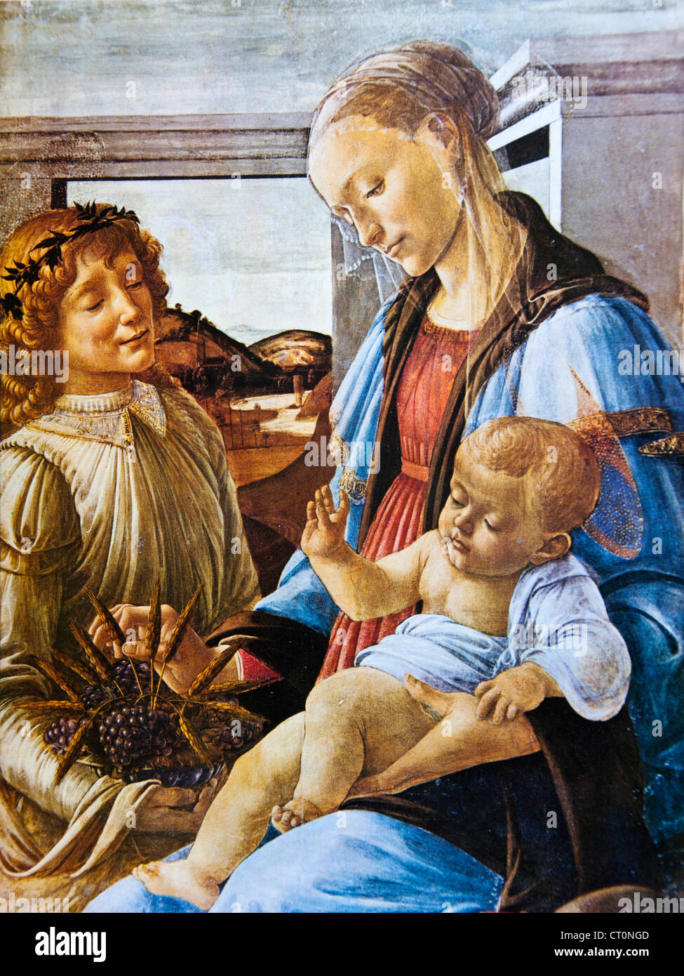 Madonna of the Eucharist Botticelli Stock Photo
