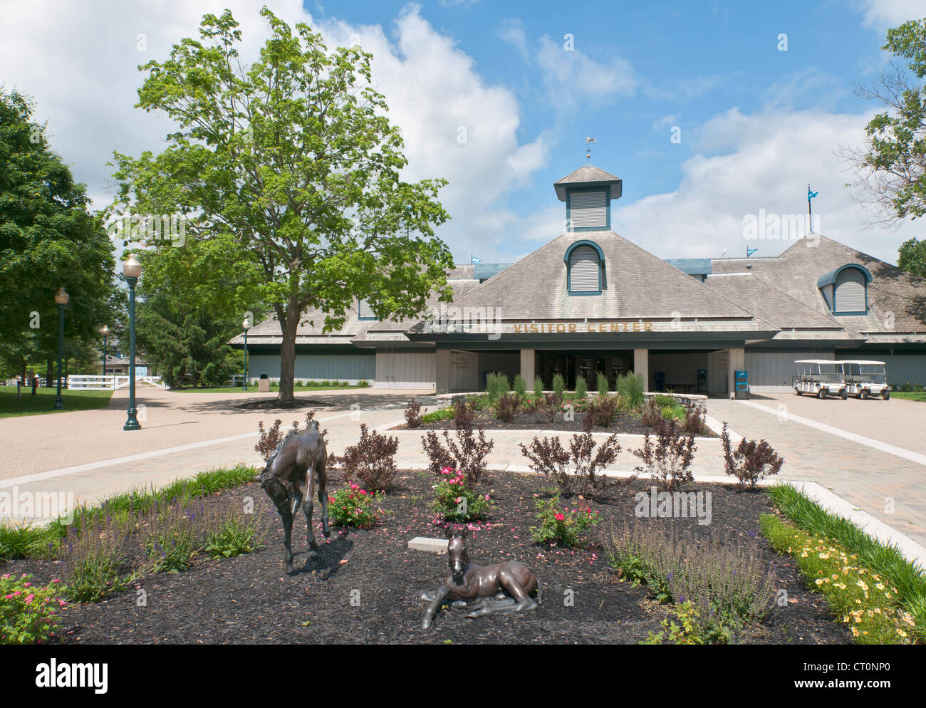 Kentucky, Lexington, Kentucky Horse Park, The National Horse Center, Visitor Center. Stock Photo