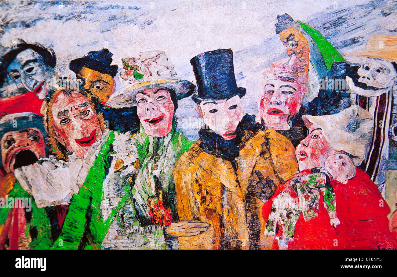 The Intrigue - James Ensor Stock Photo - Alamy
