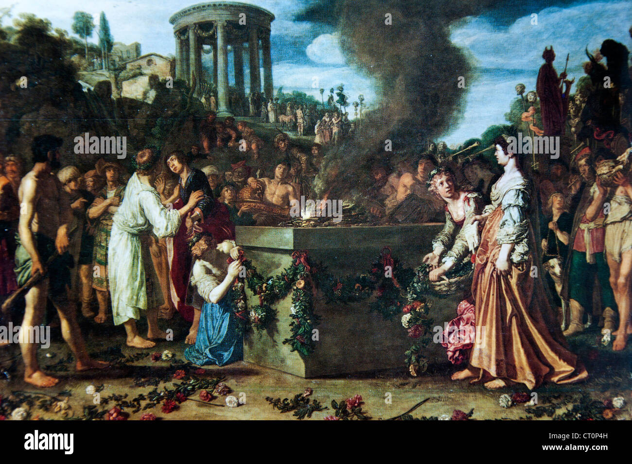 The Dispute between Orestes and Pylades – Pieter Lastman Stock Photo