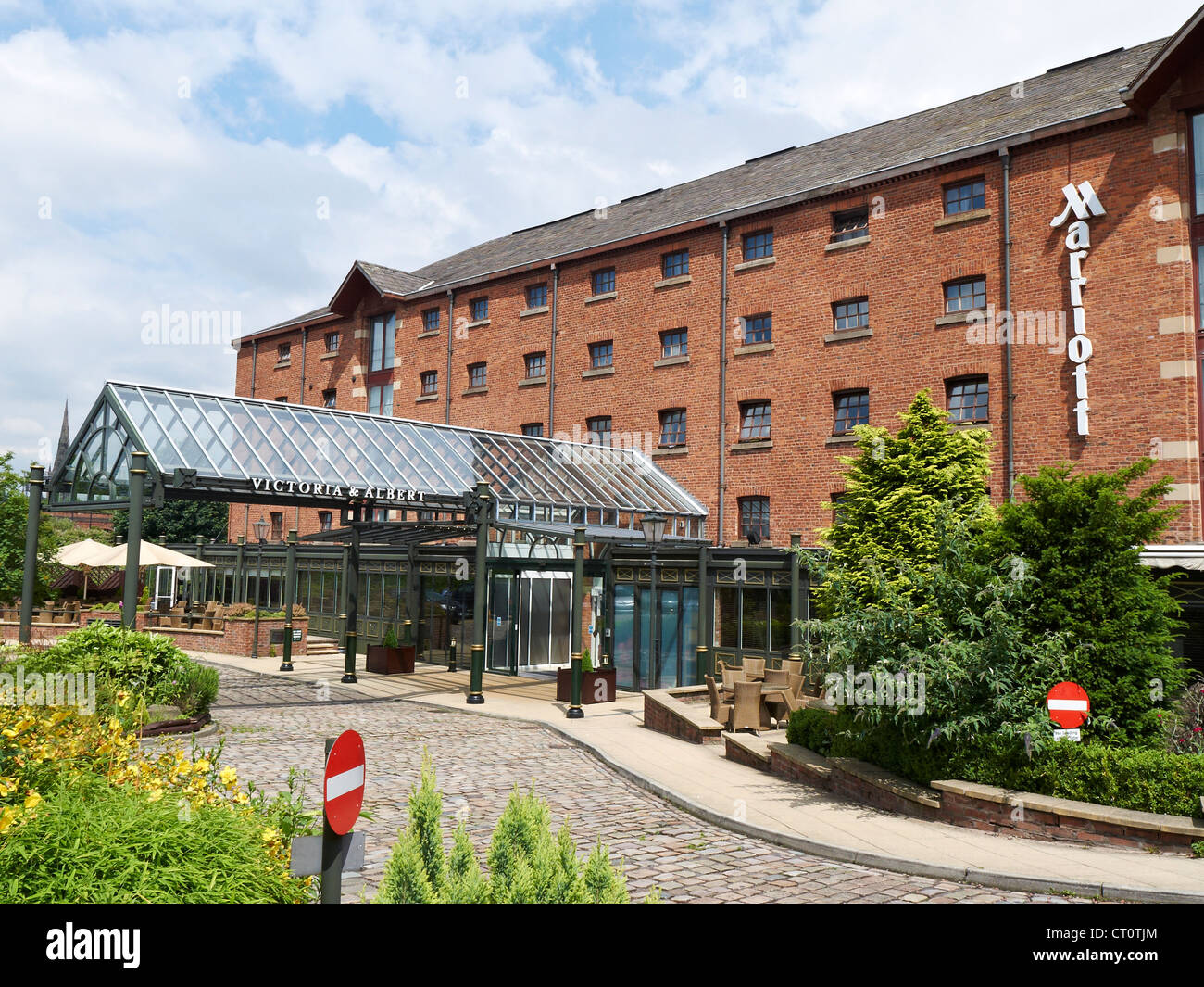 Victoria & Albert Marriott hotel in Salford Manchester UK Stock Photo