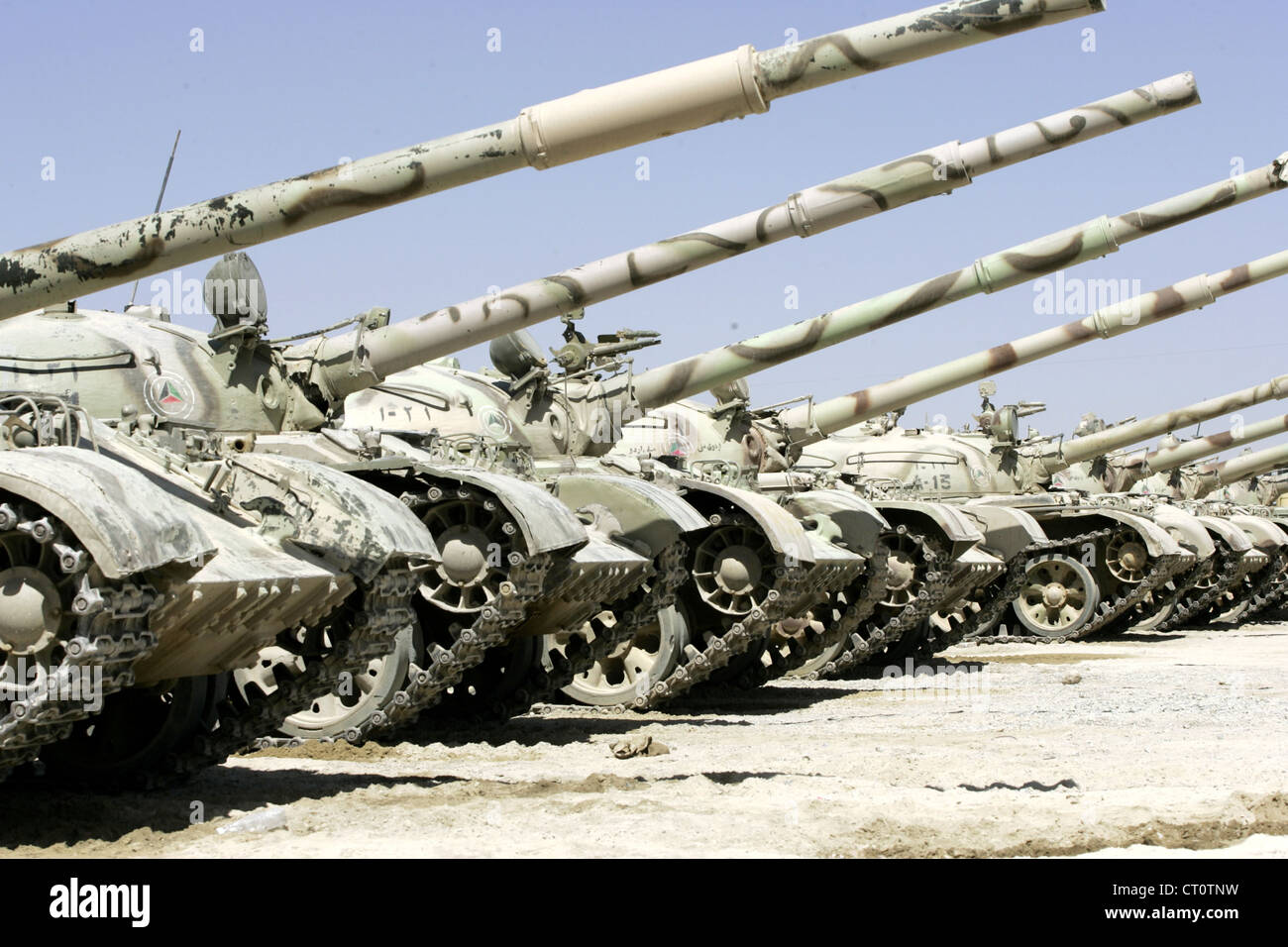 T62 tanks Stock Photo