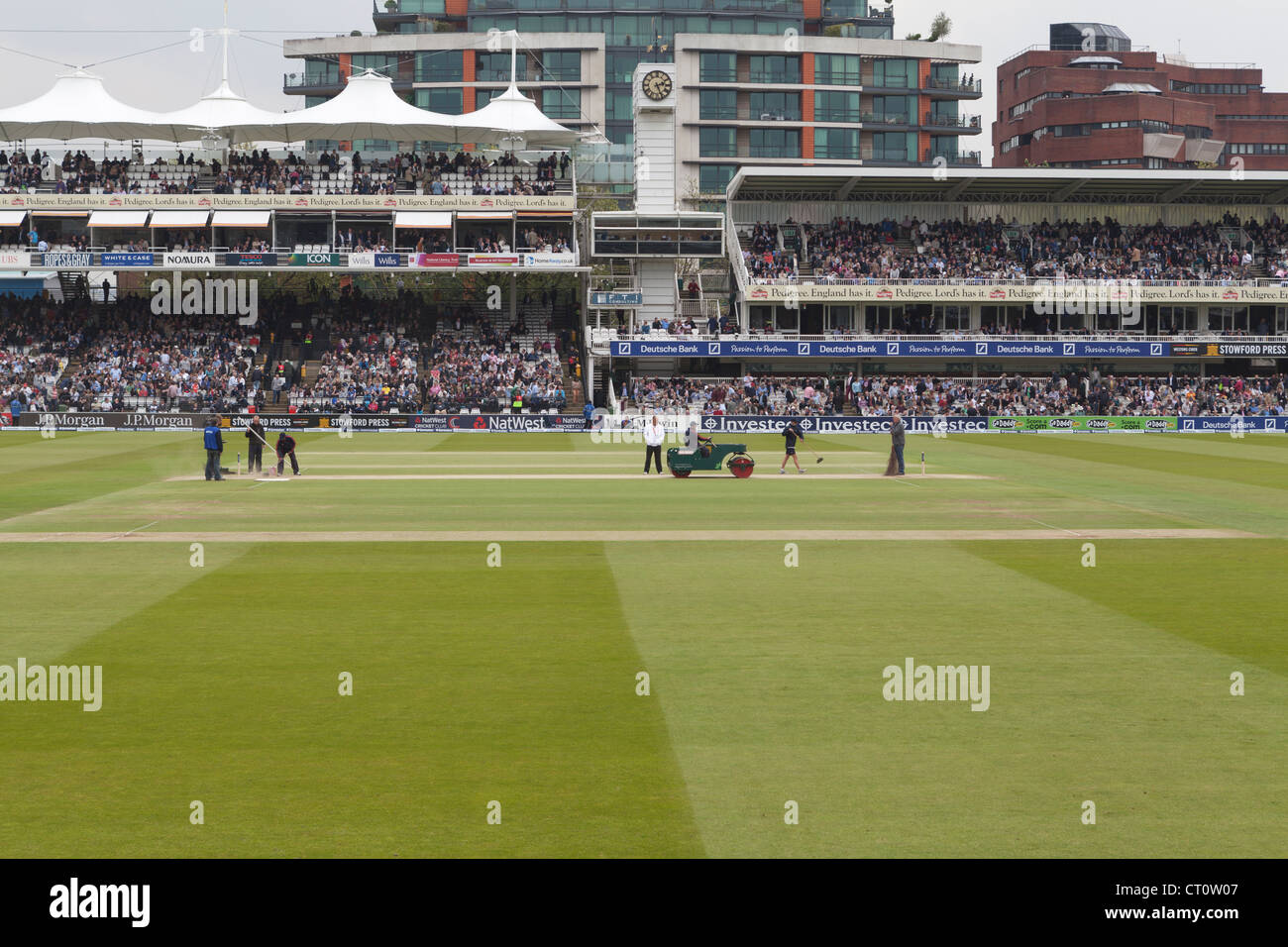 Lords Cricket ground England vs West Indies 19th May 2012 Stock Photo
