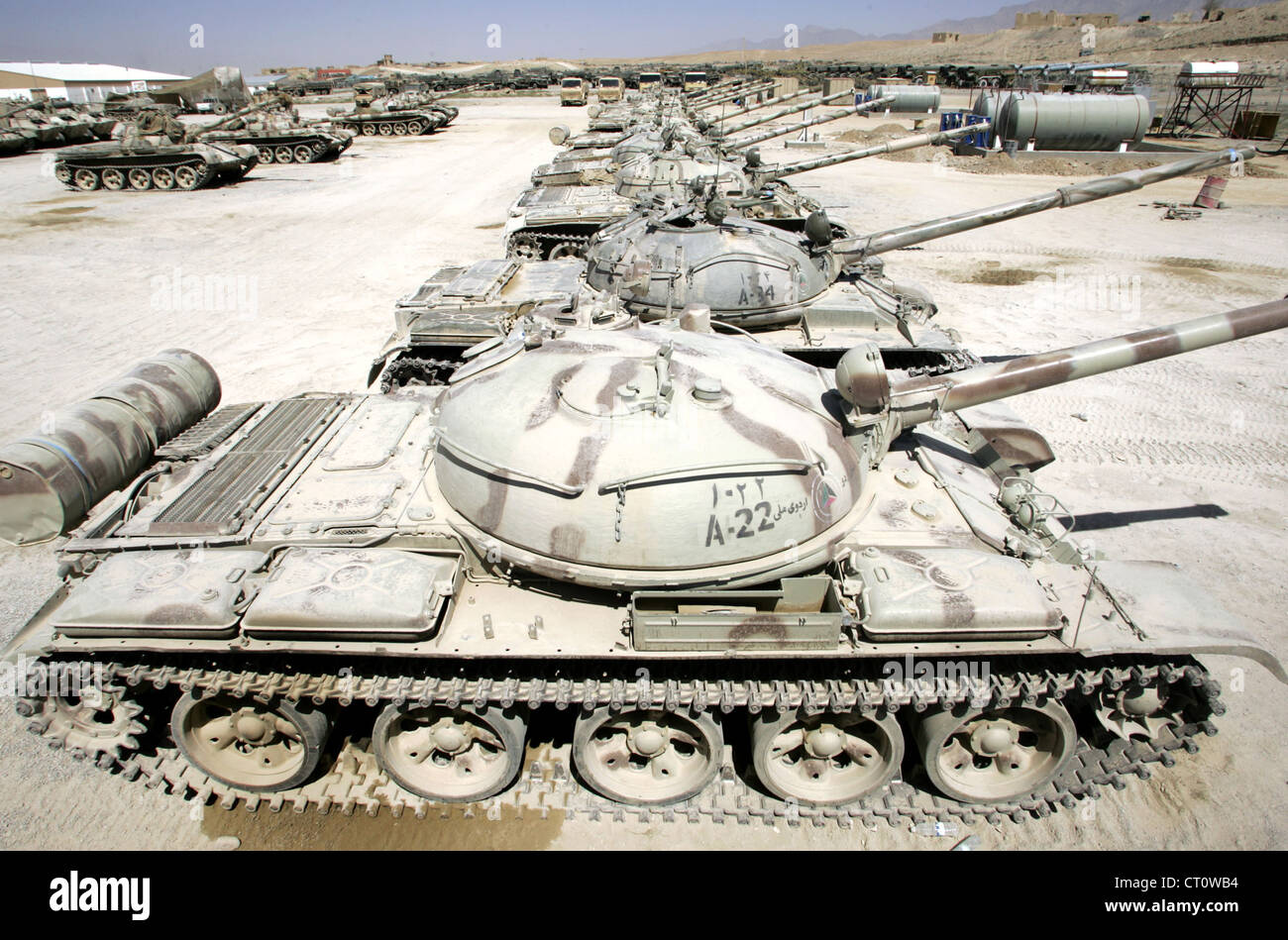 T62 tanks Stock Photo