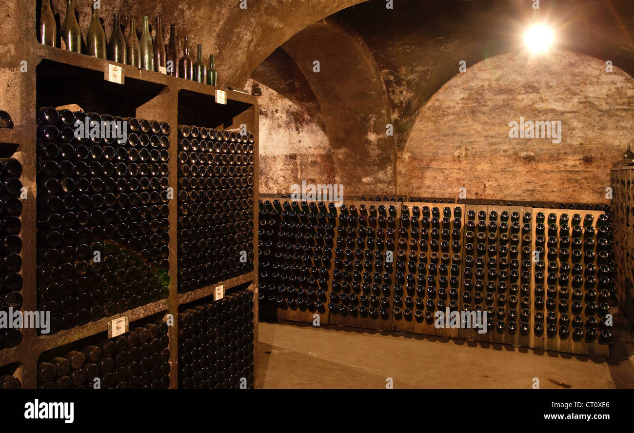 Bacharach on the Rhine, wine cellar Stock Photo Alamy