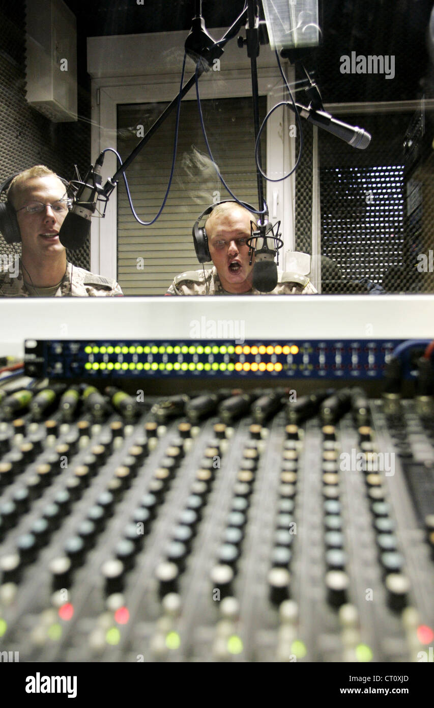 Soldiers Radio Andernach, Kabul Stock Photo Alamy